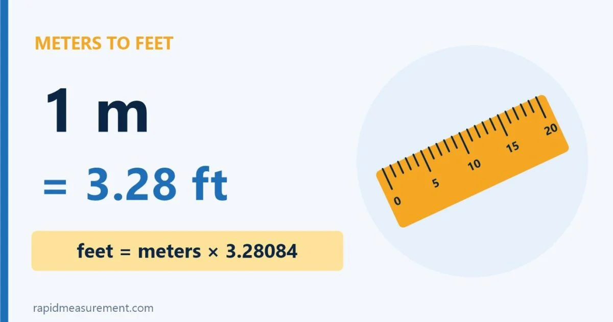 1 Meter To Feet Conversion: 1 M = 3.28 Ft 1 Meter To Feet Conversion: 1 M = 3.28 Ft