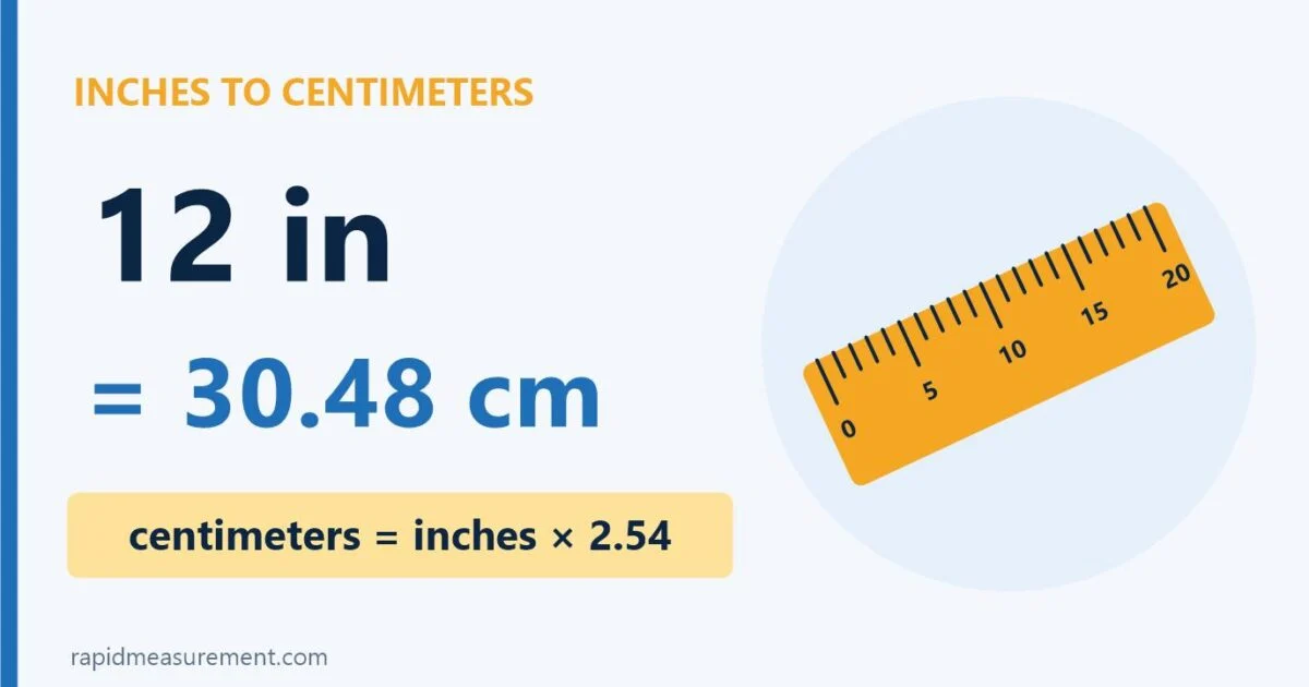 12 Inches To Cm Conversion: 12 In = 30.48 Cm 12 Inches To Cm Conversion: 12 In = 30.48 Cm