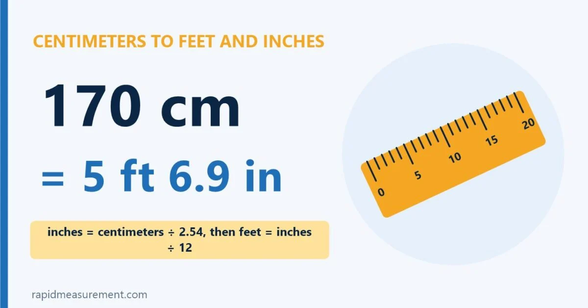 170 Cm To Feet Conversion: 170 Cm = 5 Ft 6.9 In 170 Cm To Feet Conversion: 170 Cm = 5 Ft 6.9 In