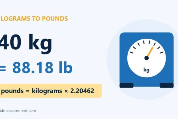40 Kg To Lbs Conversion: 40 Kg = 88.18 Lb 40 Kg To Lbs Conversion: 40 Kg = 88.18 Lb