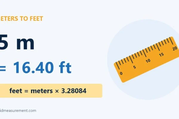 5 Meters To Feet Conversion: 5 M = 16.40 Ft 5 Meters To Feet Conversion: 5 M = 16.40 Ft