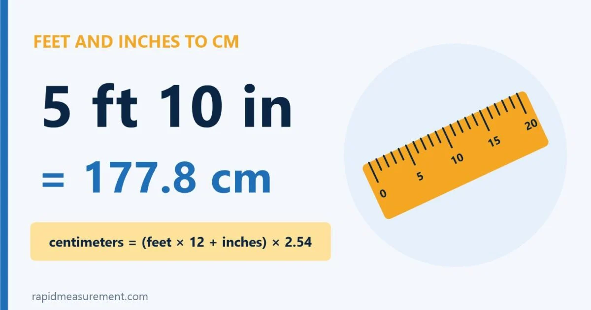 5 Feet 10 Inches To Cm Conversion: 5 Ft 10 In = 177.8 Cm 5 Feet 10 Inches To Cm Conversion: 5 Ft