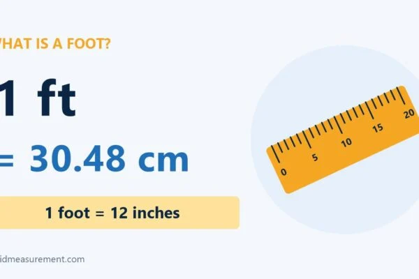 what is a foot: 1 ft = 12 in = 30.48 cm